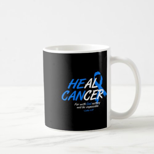 Can Heal Cancer Alopecia Awareness Month Gift Blue Coffee Mug