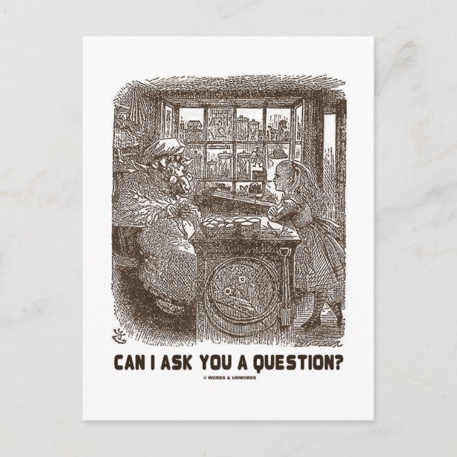 Can I Ask You A Question? (Alice Sheep) Postcard (Front)