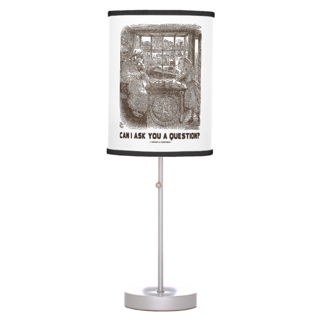 Can I Ask You A Question? Alice Sheep Wonderland Table Lamp (Front)