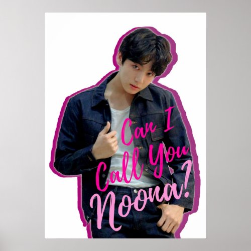 Can I Call You Noona Jeon Jungkook  Noona Poster