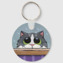 Can I Come In? v.2 - Cat Keychain