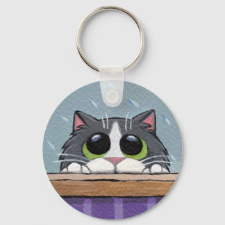 Can I Come In? v.2 - Cat Keychain