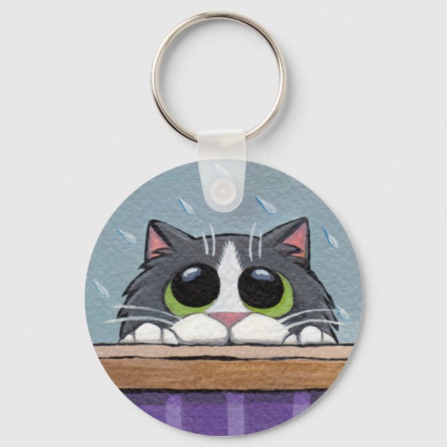Can I Come In? v.2 - Cat Keychain (Front)