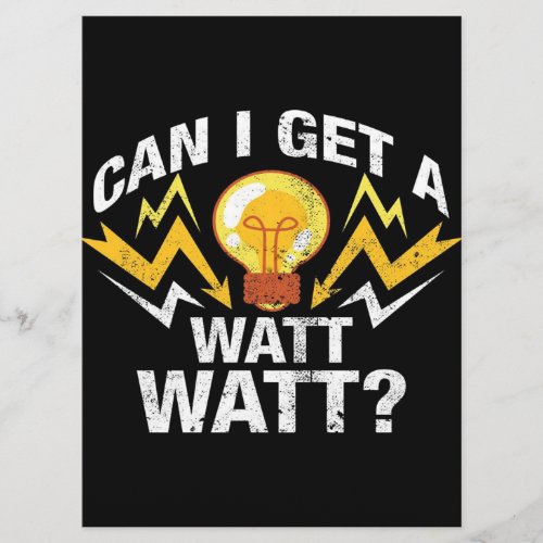 Can I get a Watt Watt _ Funny Electrician Menu