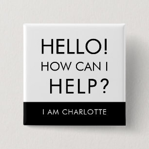 Can I Help Charity Event Volunteer Custom Button
