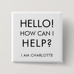 Can I Help Charity Event Volunteer Custom Button