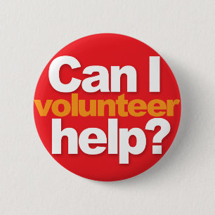 Can I help? volunteer Button