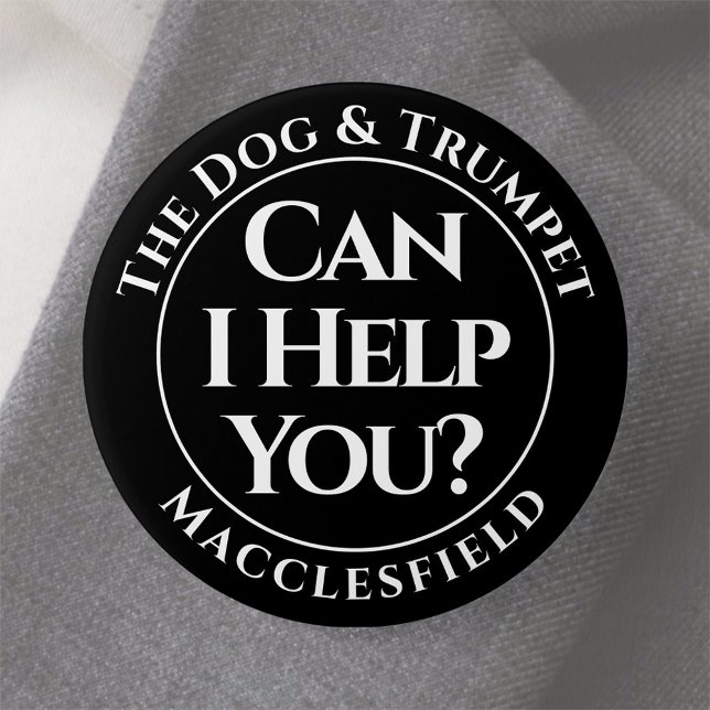Can I Help You? Badge Button (Creator Uploaded)