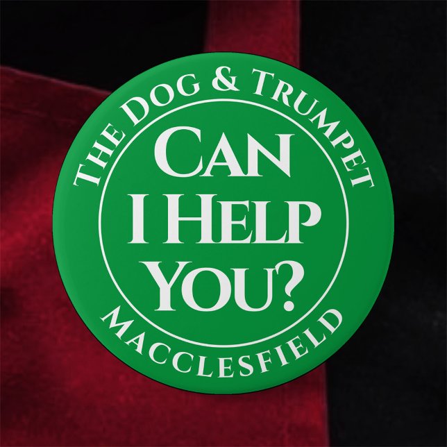 Can I Help You? Badge Button (Creator Uploaded)