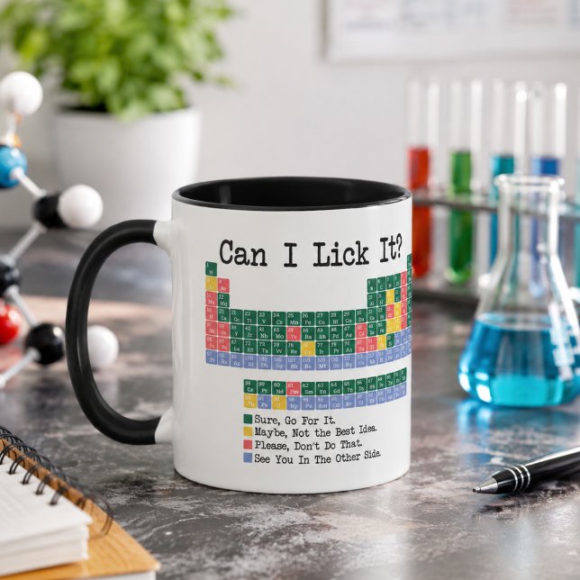 Can I Lick It Chemistry Periodic Table–Fun Science Mug (Can I Lick It Chemistry Periodic Table–Fun Science Mug
)
