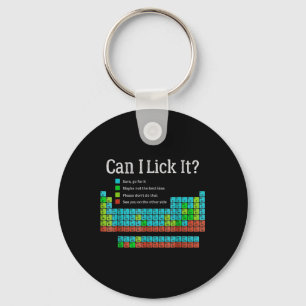 Can I Lick It Funny Back To School Periodic Table Keychain