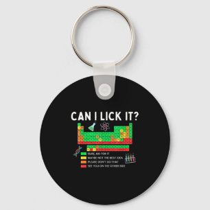 Can I Lick It Periodic Table Chart Science Teacher Keychain