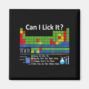 Can I Lick It Periodic Table Chart Science Teacher Magnet