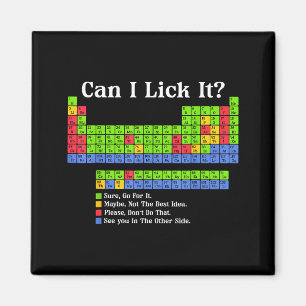 Can I Lick It Periodic Table Chart Science Teacher Magnet