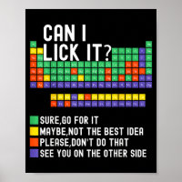 Can I Lick It Periodic Table Funny Science Teacher