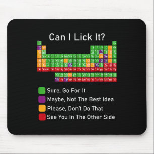 Can I Lick It Periodic Table  Mouse Pad