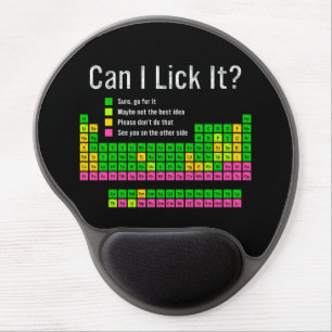 Can I Lick It Periodic Table Teacher Student Kids Gel Mouse Pad