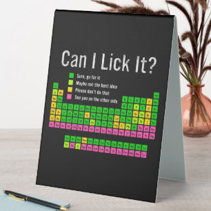Can I Lick It Periodic Table Teacher Student Kids Tent