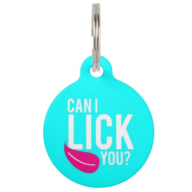 Can I Lick You Pet ID Tag (Front)
