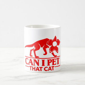 Can I Pet That Cat Demodog Stranger Meme Funny cat Coffee Mug