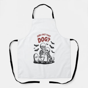 Can I Pet That Dog Halloween Apron