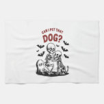 Can I Pet That Dog Halloween Kitchen Towel
