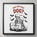 Can I Pet That Dog Halloween Peel And Stick Photo Tile