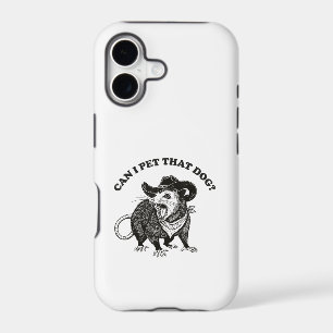 Can I Pet That Dog Meme Funny Opossum Animal Lover iPhone 17 Case