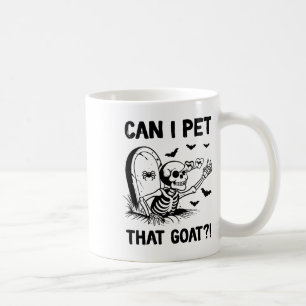 Can I Pet That Goat Halloween Coffee Mug