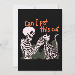 Can I Pet This Cat? Design for Funny Cat Lovers! Invitation
