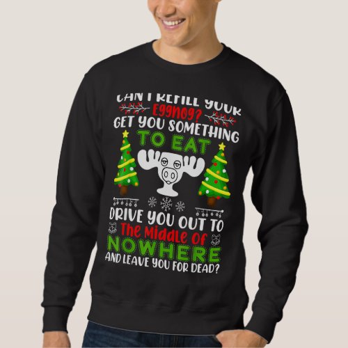 Can I Refill Your Eggnog Funny Christmas Vacation  Sweatshirt