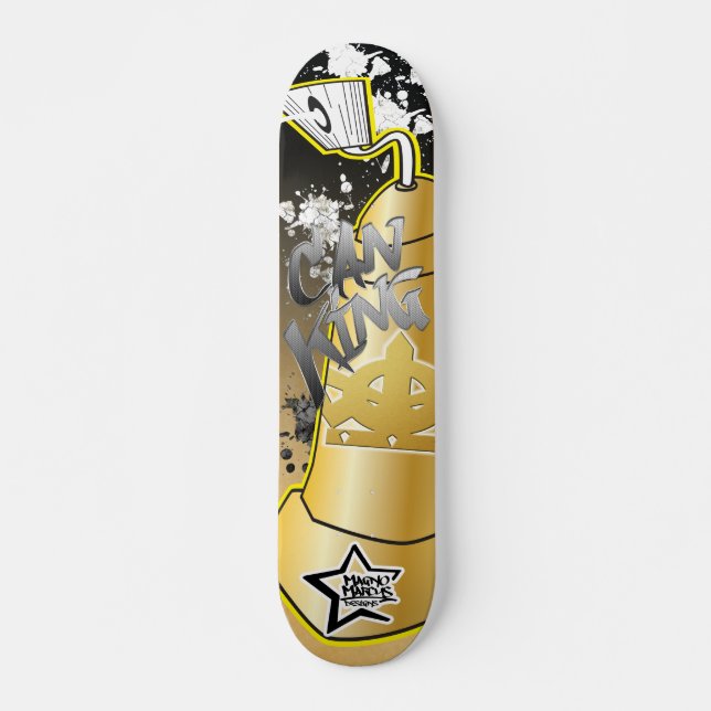 Can King Graffiti Skateboard (Front)