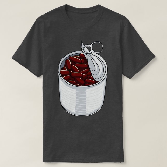 Can Of Beans Kidney Beans Baked Beans T-Shirt (Design Front)