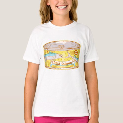 Can of salmon illustration T_Shirt
