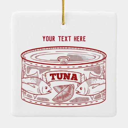 Can Of Tuna Ceramic Ornament