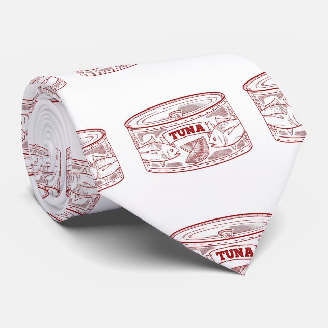 Can of tuna neck tie (Rolled)