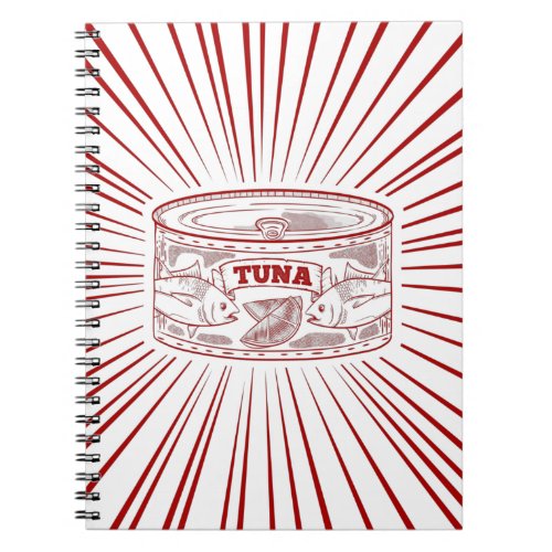 Can of tuna vintage design notebook