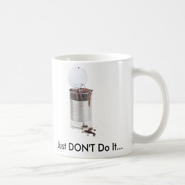 Can of worms coffee mug (Right)