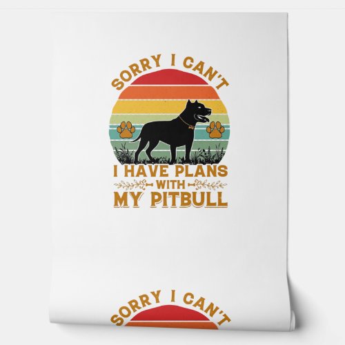 Can Plans Dog Pitbull Retro Sunset_1 Wallpaper