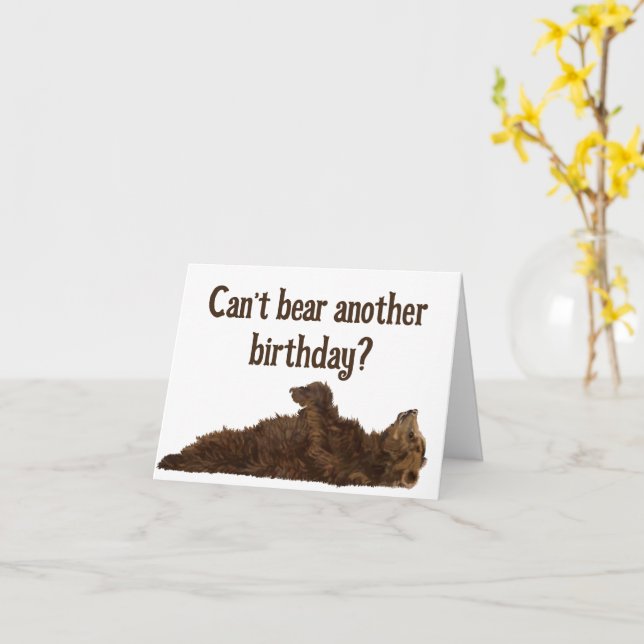 Can’t bear another birthday card (Yellow Flower)