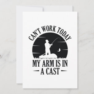 Can’t Work Today My Arm Is In A Cast Thank You Card
