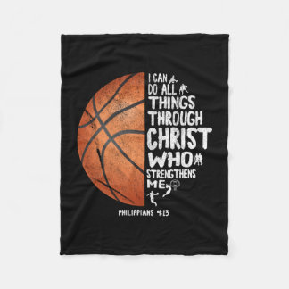 Can things do through christ philippians 4_13 fleece blanket