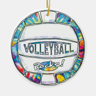 Can U Dig It Tie Dye Ceramic Ornament