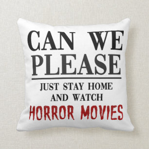 Can We Watch Horror Movies Pillow
