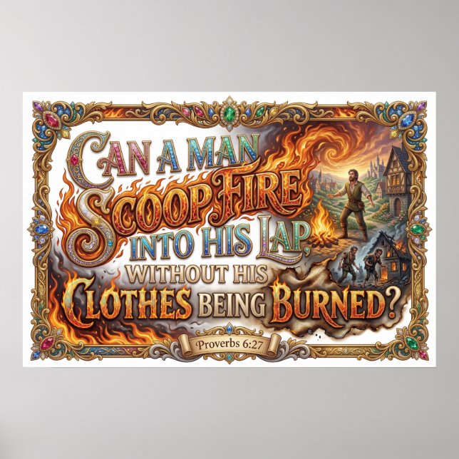 Can You Carry Fire Without Being Burned Poster (Front)