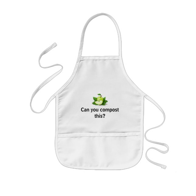 Can you compost this? kids' apron (Front)