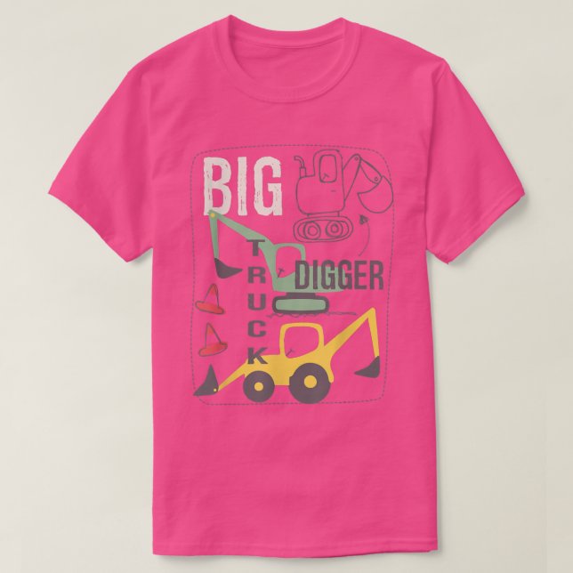 Can You Dig It Construction Truck Boy Man Dad Birt T-Shirt (Design Front)