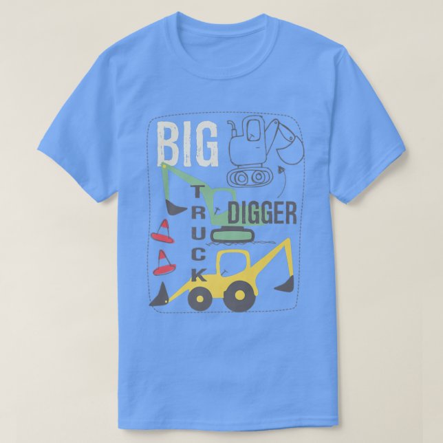 Can You Dig It Construction Truck Boy Man Dad Birt T-Shirt (Design Front)