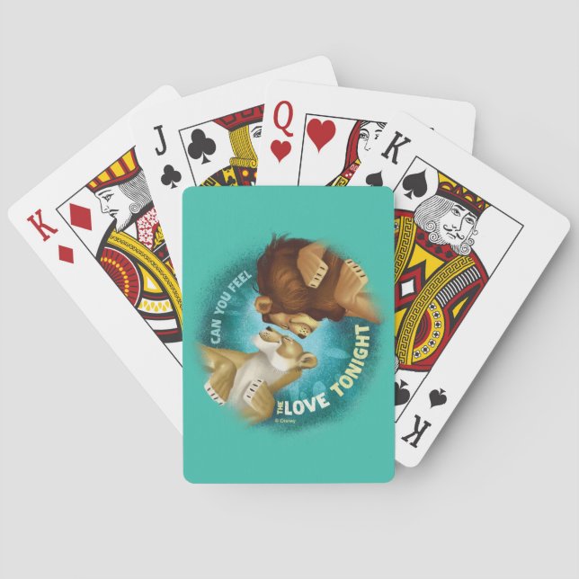 Can You Feel The Love Tonight Playing Cards (Back)