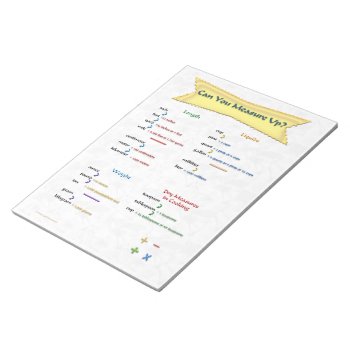 Can You Measure Up Notepad by Firecrackinmama at Zazzle